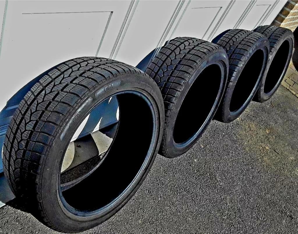 4 très bons pneus hiver 225/45-18, Pneus hiver, Enlèvement, Utilisé, 225 mm