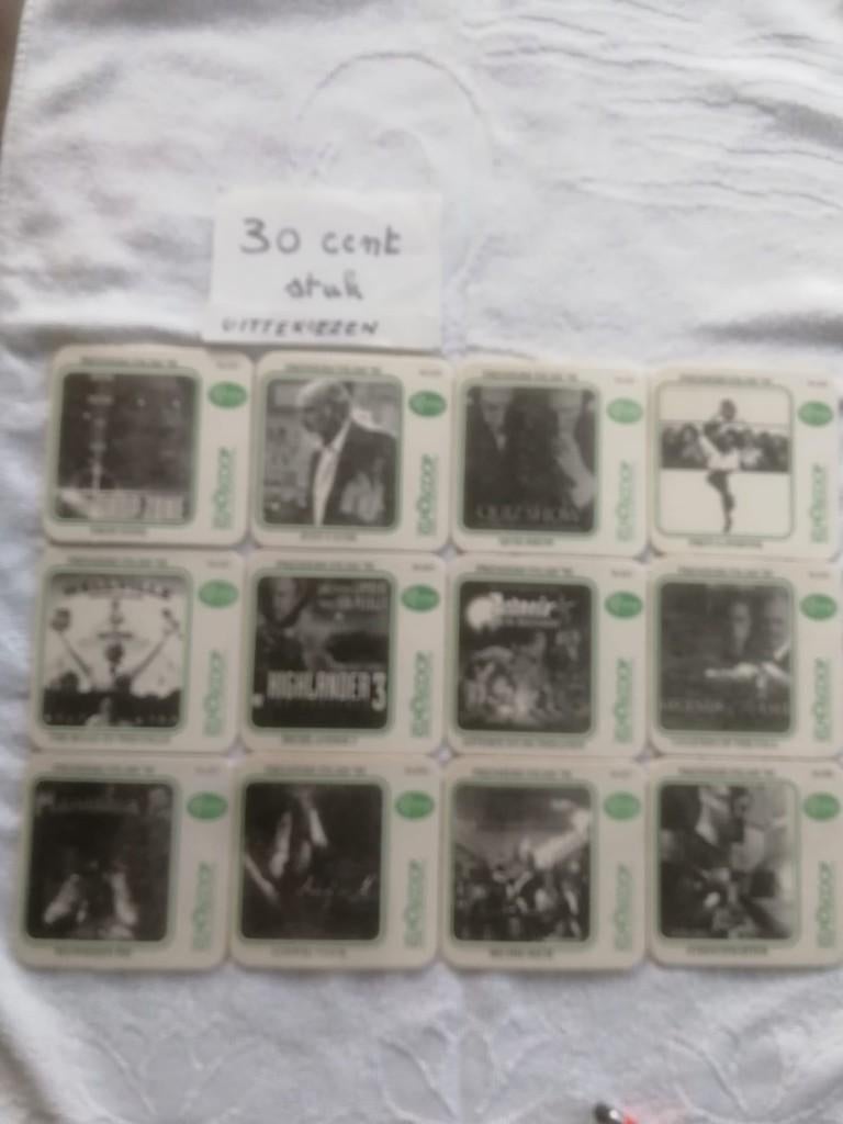 Reeks bierviltjes Romy Pils, première films 1995, genummerd, Verzamelen, Ophalen of Verzenden, Viltje(s)