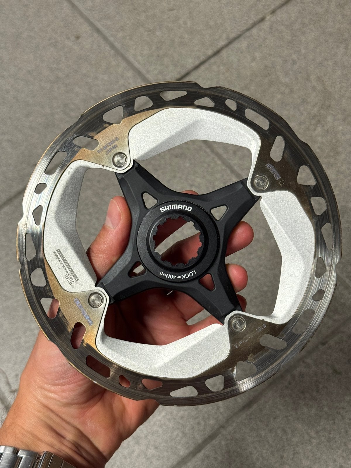 Shimano XT / Ultegra RT-MT800-S Remschijf 160mm Centerlock, Ophalen