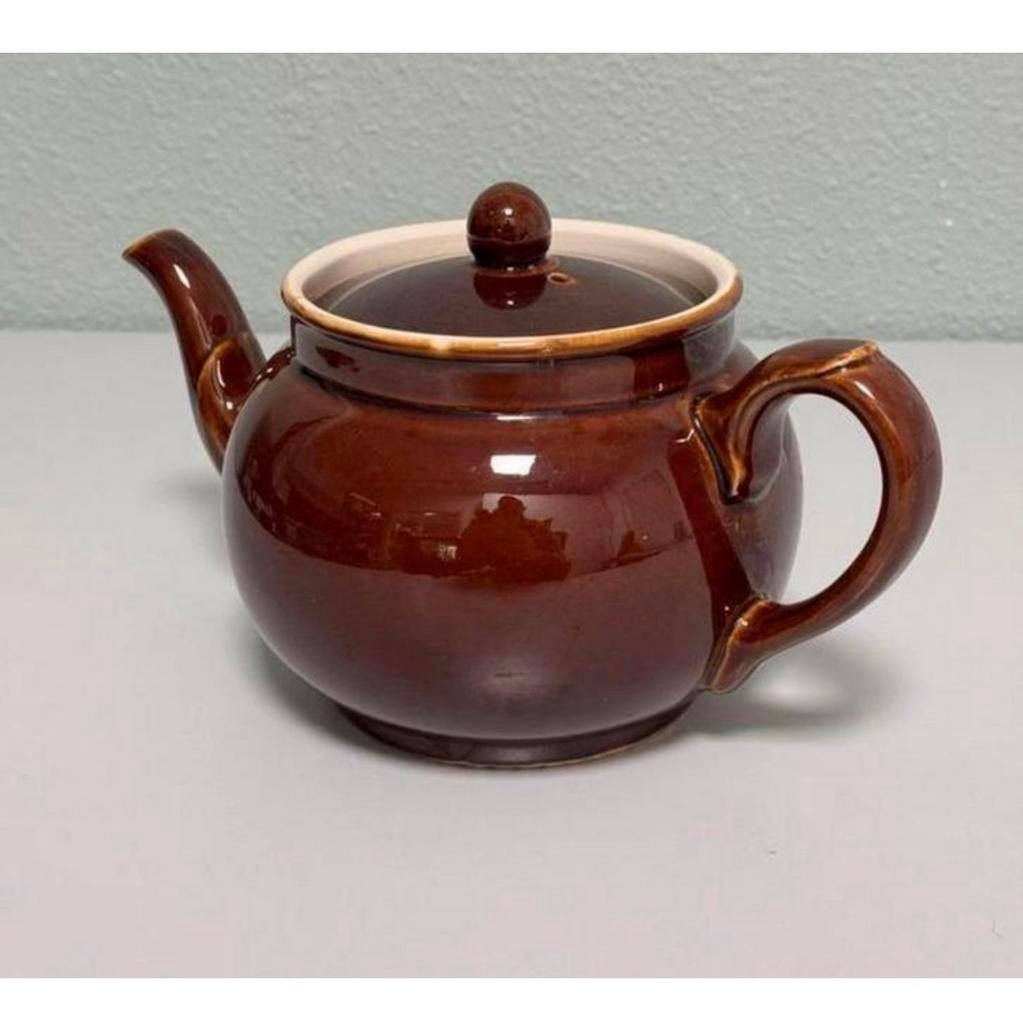 VINTAGE Villeroy & Boch Brown Betty theepot Made Luxembourg, Antiek en Kunst, Antiek | Servies los, Ophalen of Verzenden