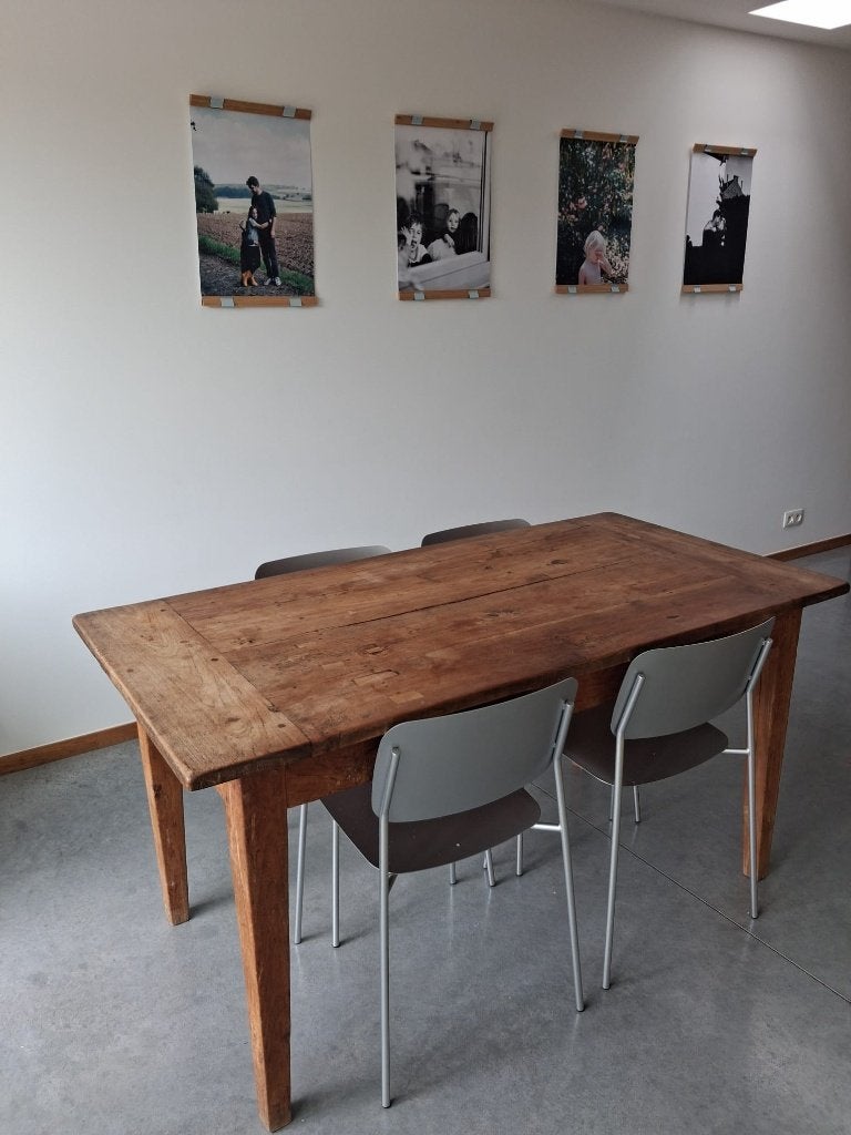Teakhouten tafel, Ophalen, Gebruikt, Teakhout, 50 tot 100 cm