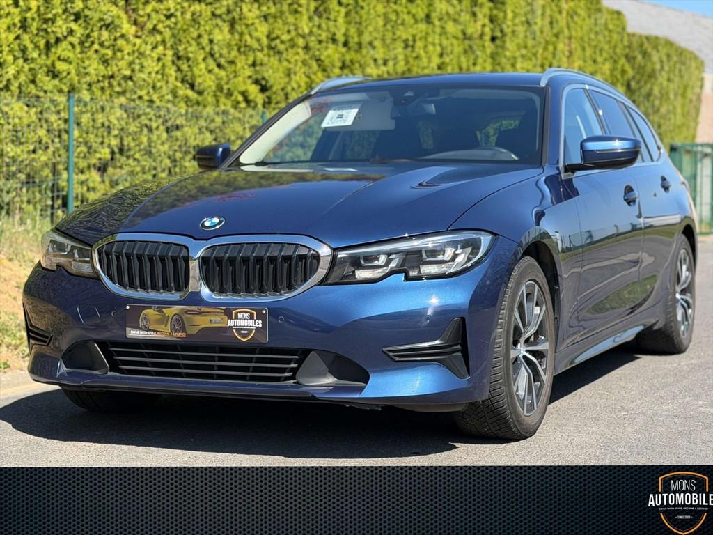 BMW 3 Serie 316 Touring 316 dA (bj 2021, automaat), Auto's, BMW, 122 pk, Blauw, Leder, Bedrijf