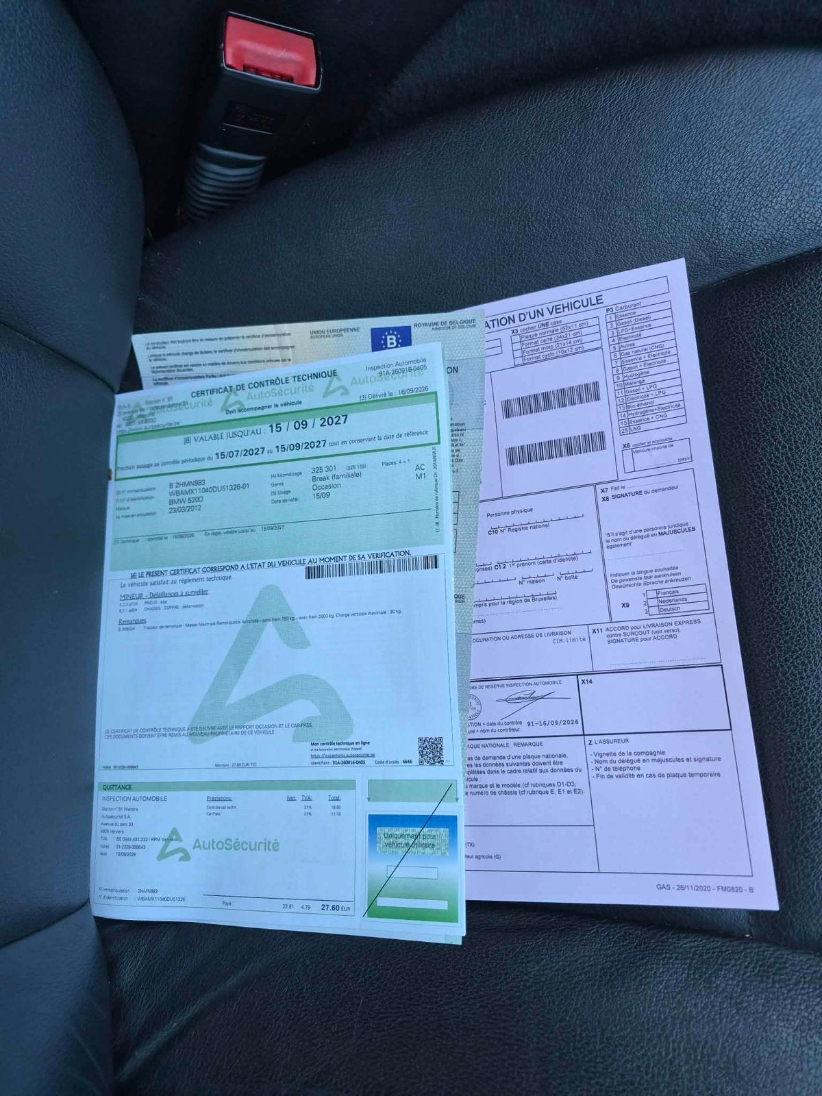 Bmw 520D F11 pret à immatriculer, Euro 5, Achat, Entreprise