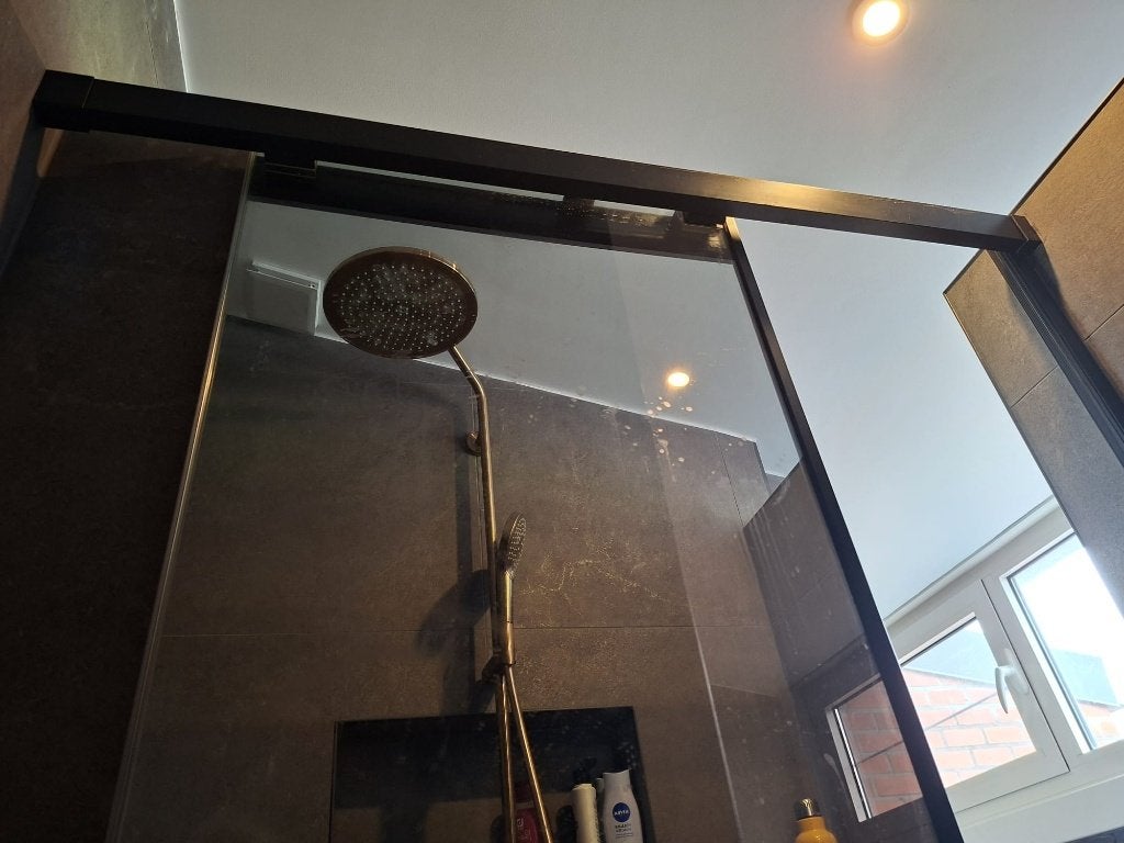 Porte de douche coulissante avec effet miroir, Neuf, Moins de 25 cm, Enlèvement, Autres types