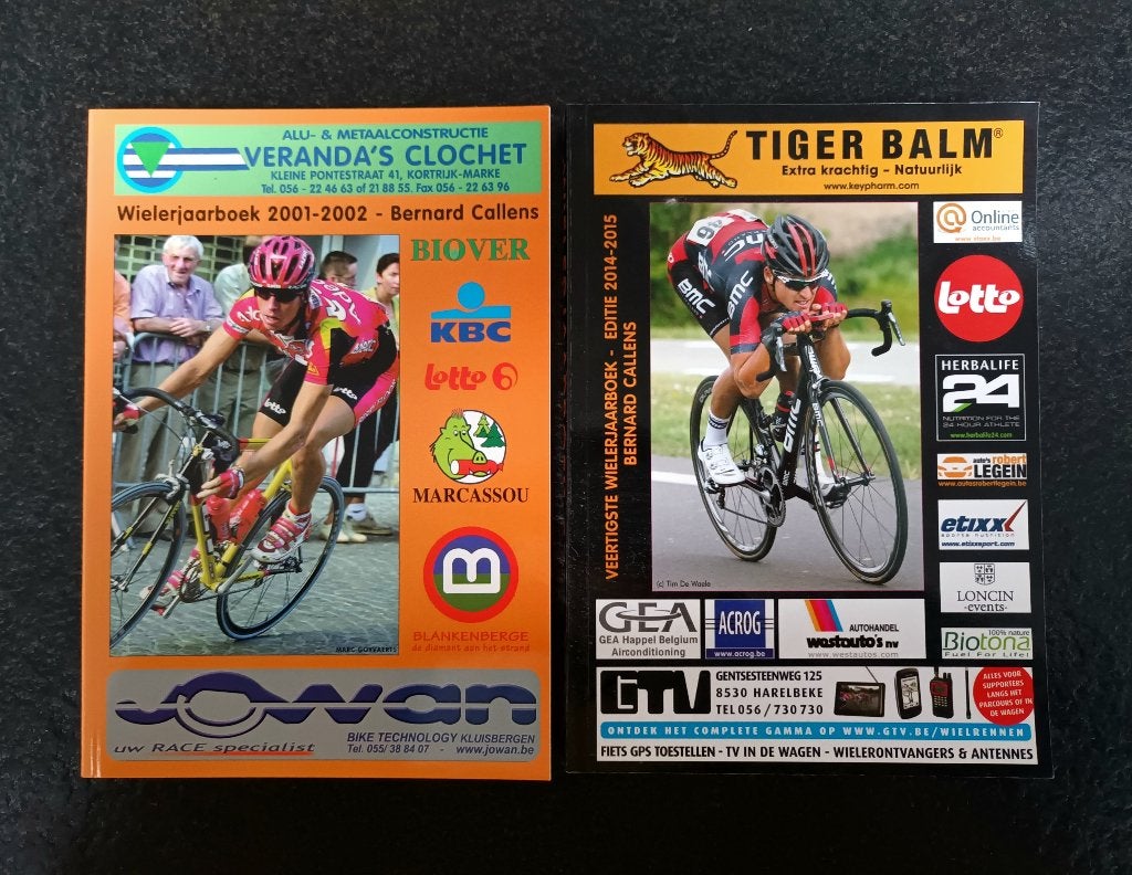 Wielerjaarboeken (2 stuks)  + gratis Wielerjaarboek 1981, Envoi, Neuf, Bernard Callens, Course à pied et Cyclisme