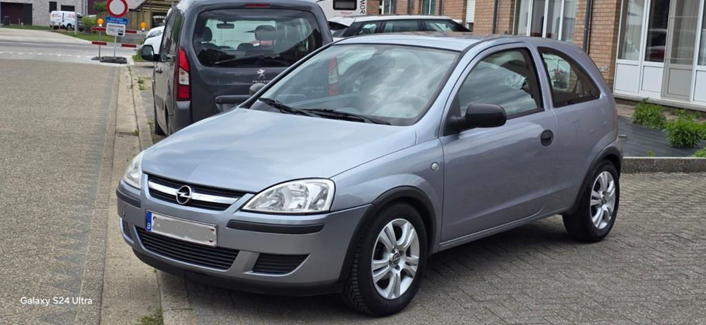 Opel Corsa 1.0 i Gekeurd+Car-Pass 165000 klm. EURO4,BW 2006, Auto's, Opel, Voorwielaandrijving, Zwart, Leder en Stof, 44 kW