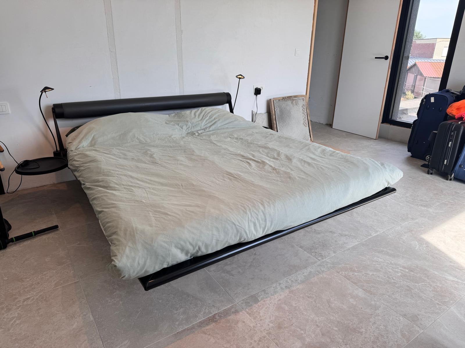 Origineel Kwad Pirelli design dubbel bed  160x200 - Vintage, Comme neuf, Enlèvement, 200 cm, Deux personnes