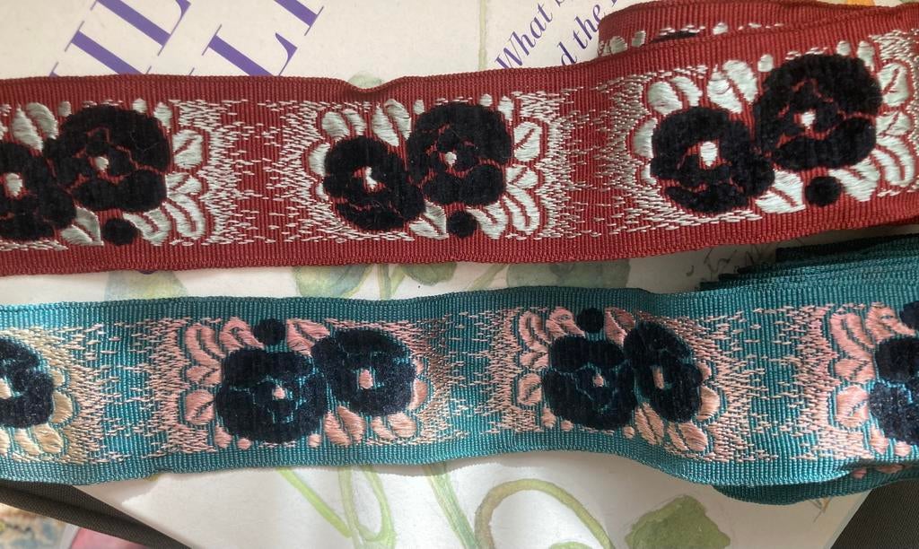 Vintage boordlint/2.5m het stuk/ 4,5cm breed, Verzenden, Zo goed als nieuw