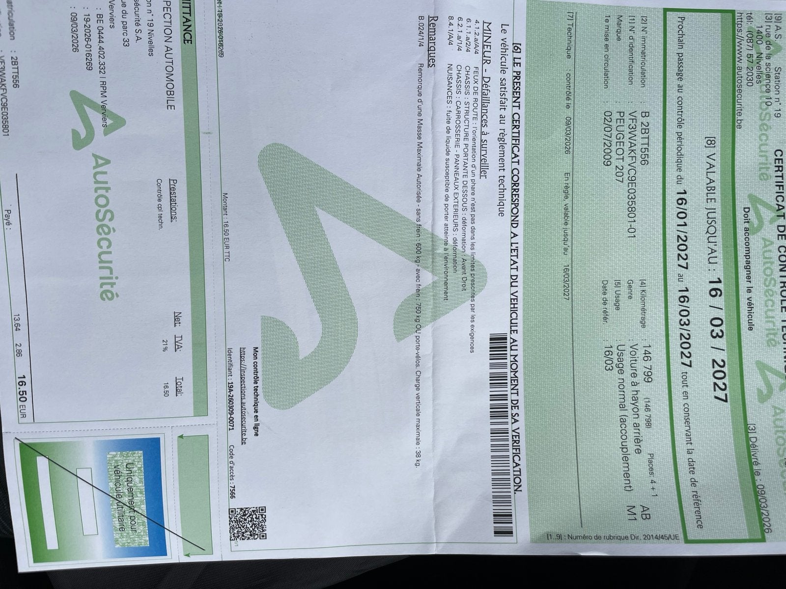 Peugeot 207 blanche, Enlèvement