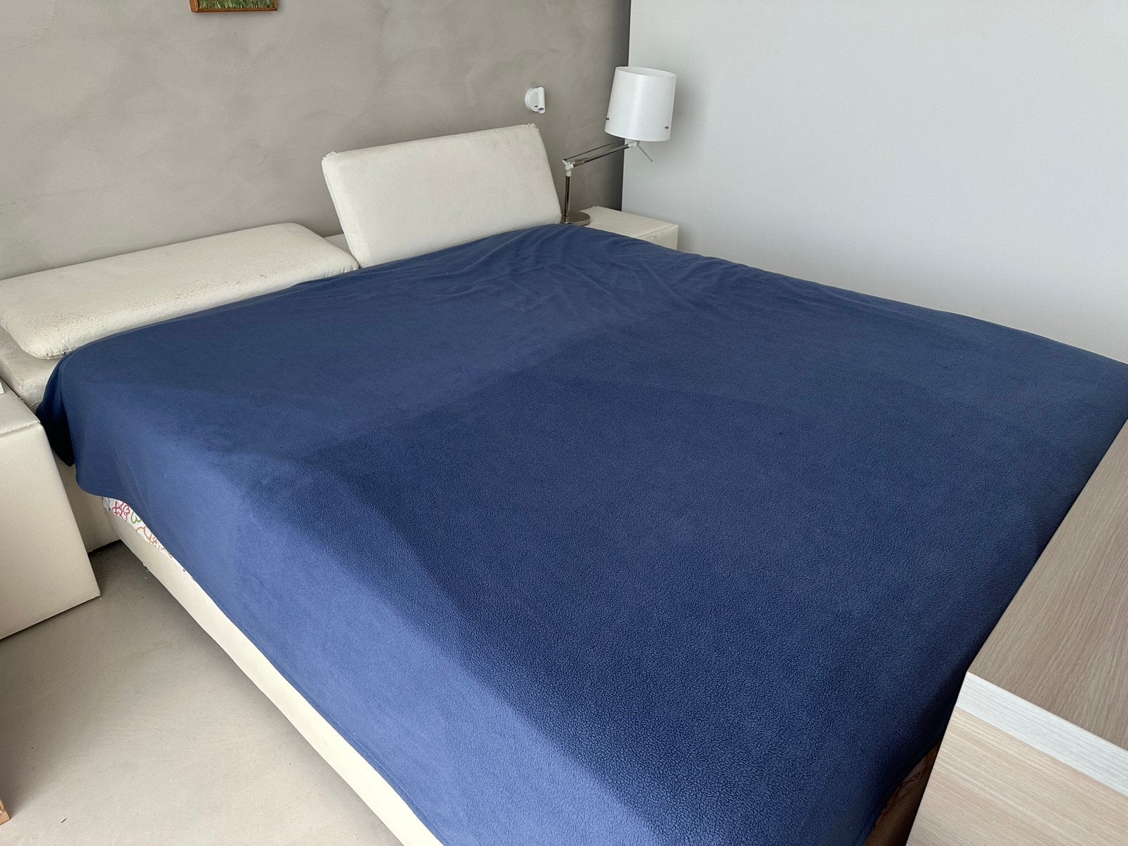 2-persoons boxspring met matras en nachtkastjes, Ophalen, Gebruikt, Tweepersoons, 180 cm