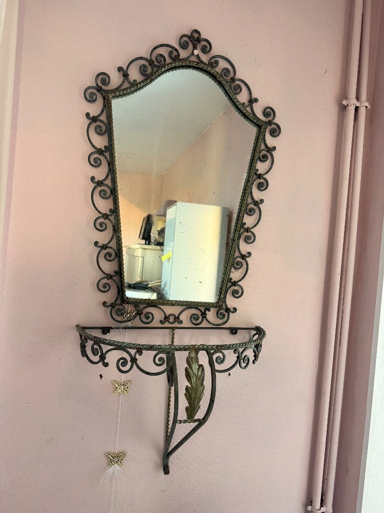 Miroir et etagere, Maison & Meubles, Enlèvement, Utilisé