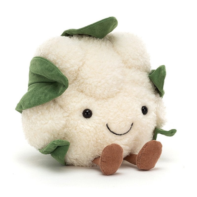 Jellycat Amuseable Cauliflower Bloemkool Knuffel Nieuw +tags, Jellycat, Nieuw, Ophalen of Verzenden, Met label