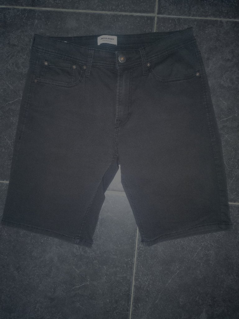 ZWARTE JONGENS- OF HERENSHORTS JACK&JONES REGULAR M, Enlèvement ou Envoi, Jack&Jones, Comme neuf, Autres tailles de jeans