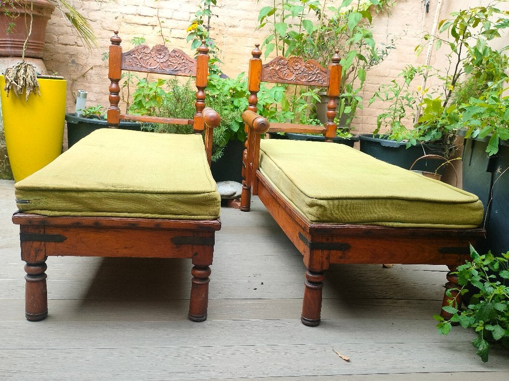 dagbed, indisch, Gebruikt, Eenpersoons, 75 tot 100 cm, Minder dan 150 cm