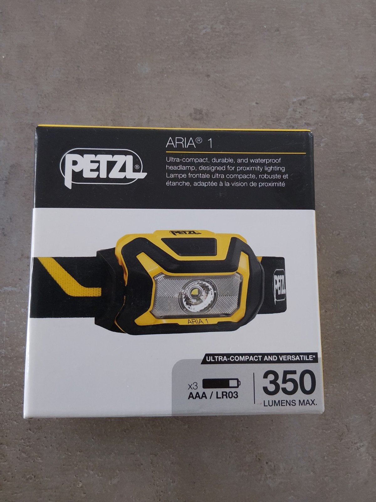 Petzl hoofdlamp 350 Lumens, Ophalen