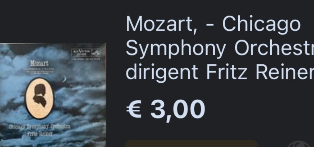 LP vinyle original de Wolfgang Amadeus Mozart, CD & DVD, Vinyles | Classique, Enlèvement ou Envoi