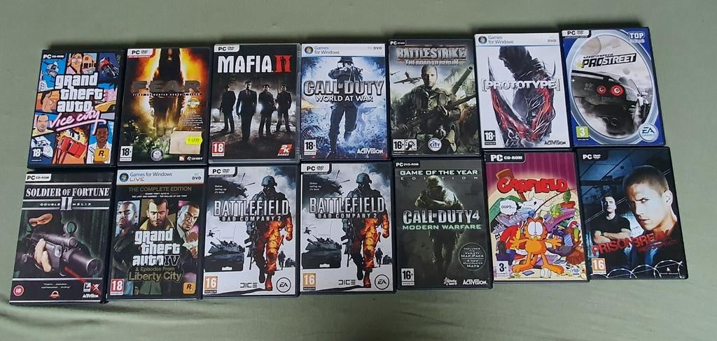 Verschillende pc games, Ophalen