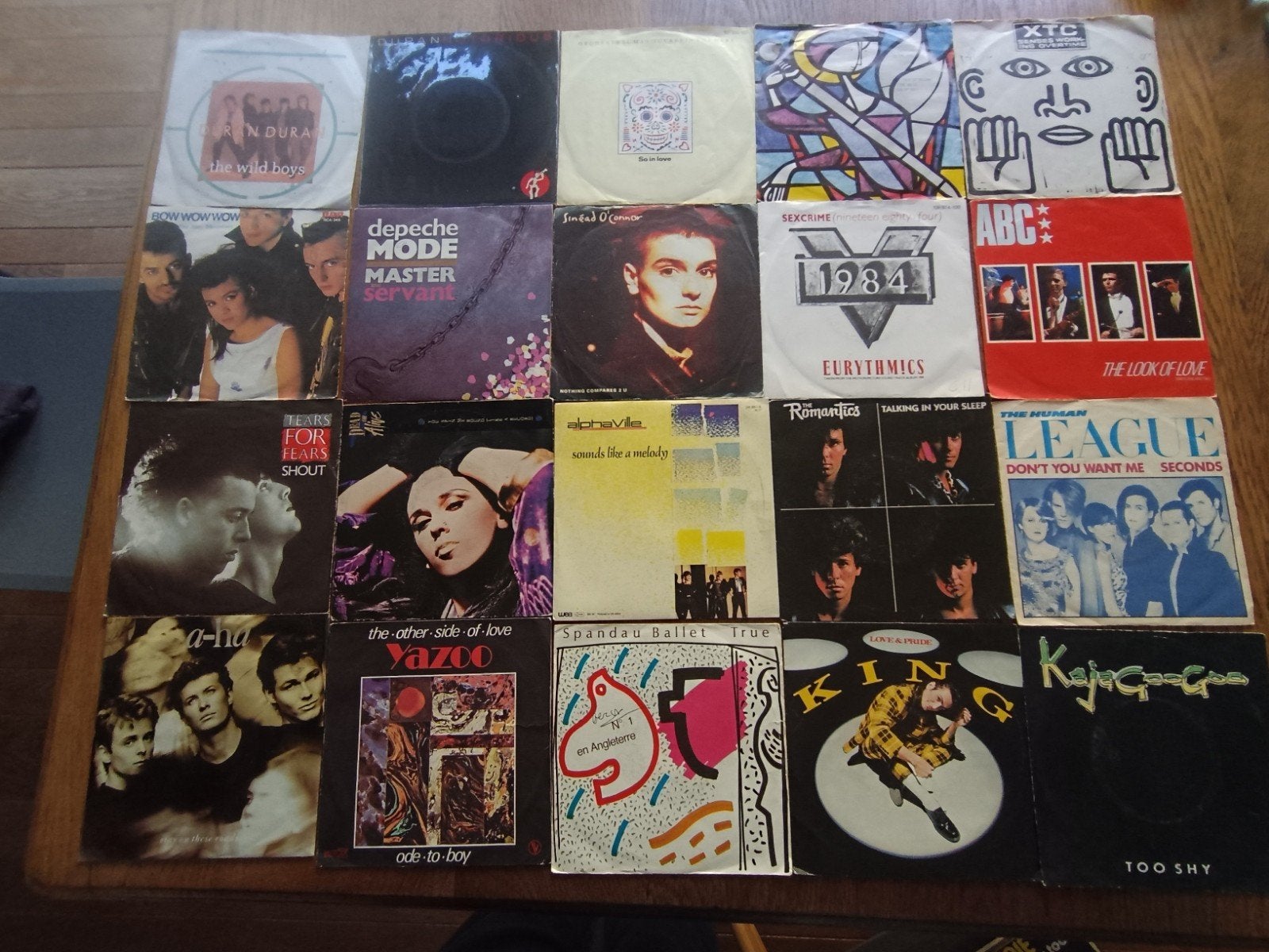 Lot de singles en vinyle 45T New Wave, Enlèvement ou Envoi, Utilisé, 7 inch, Autres types