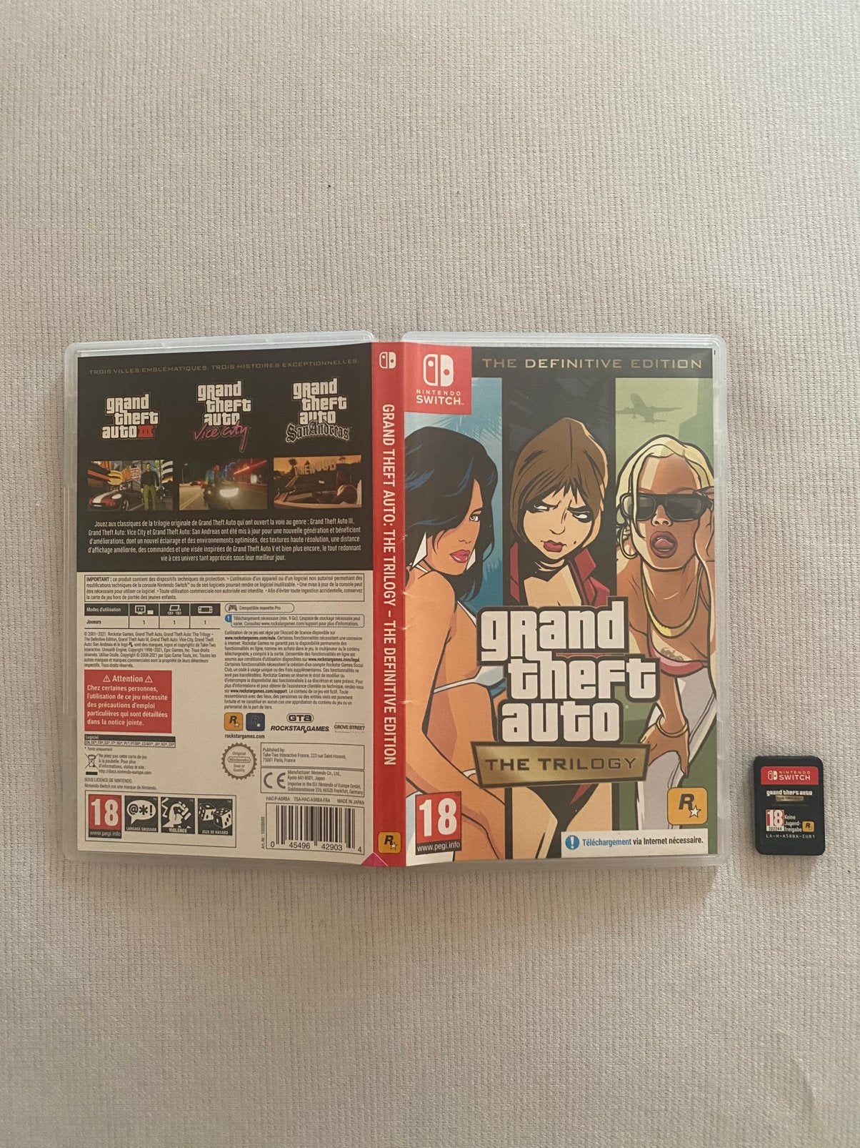 Édition définitive de GTA Trilogy —Nintendo Switch —Complète, Enlèvement ou Envoi, 1 joueur, À partir de 18 ans, Aventure et Action