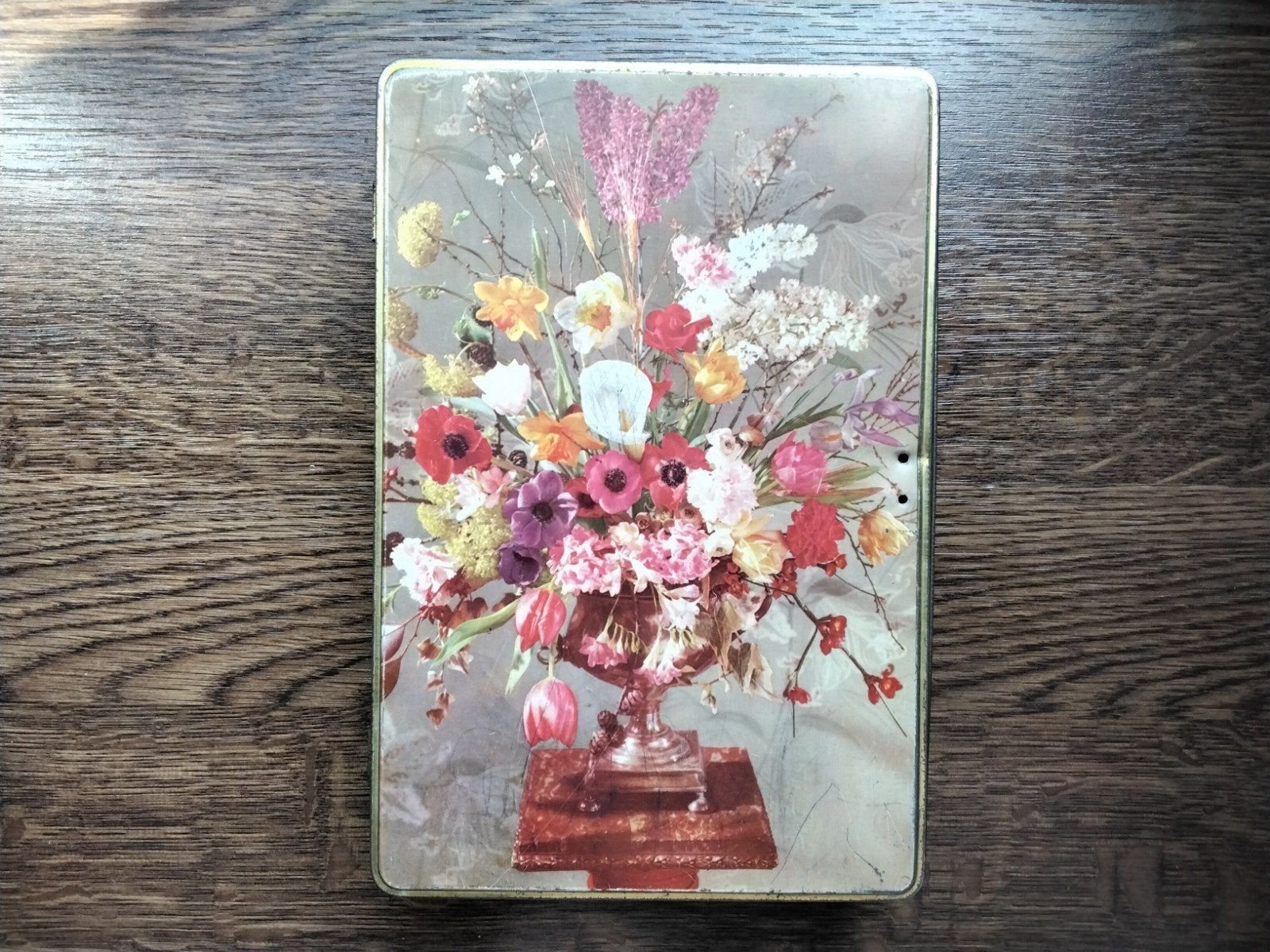 Oude blikken doos van Jacques., Verzamelen, Blikken, Ophalen of Verzenden, Gebruikt