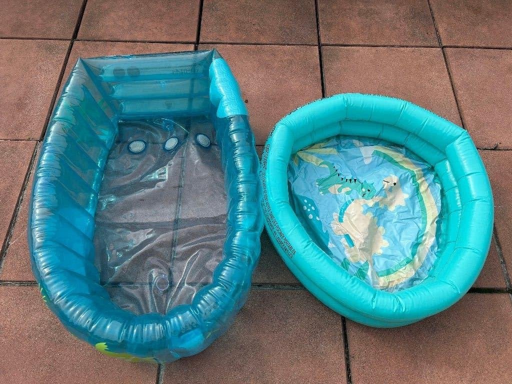 LOT DE 2 BAIGNOIRES GONFLABLES BÉBÉ, Enlèvement ou Envoi, Utilisé
