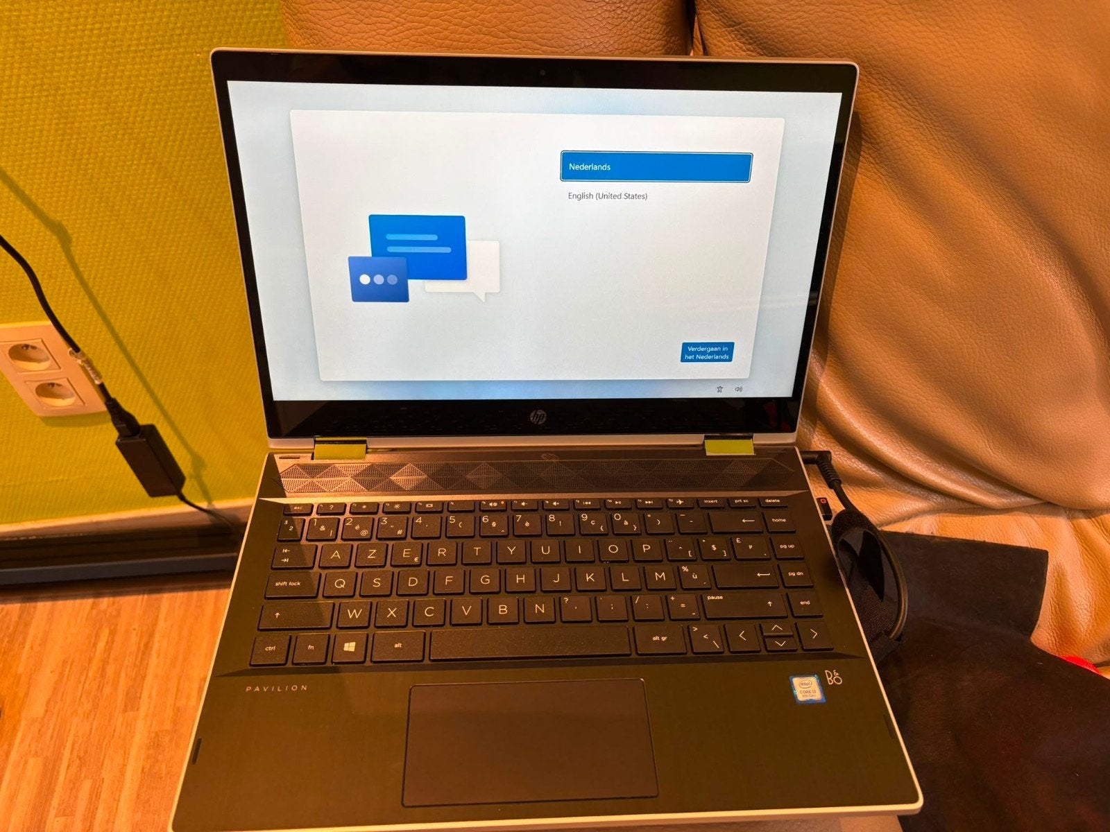 Hp pavilion, Ophalen of Verzenden, Azerty, 8 GB, SSD