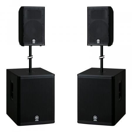 Enceintes Yamaha dxr10 et dxs15, Enlèvement, Comme neuf