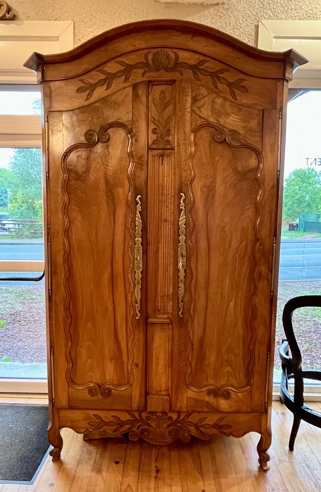 Armoire de mariage vendéenne Noyer XIXe siècle, Enlèvement ou Envoi