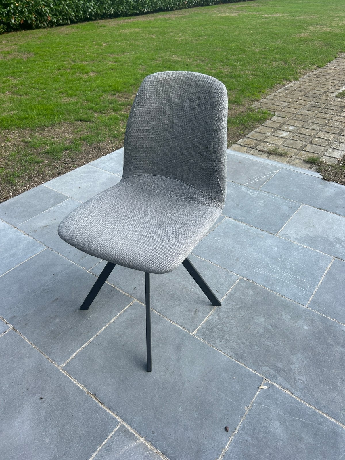 Keukenstoelen 4 stuks, Maison & Meubles, Chaises, Gris, Enlèvement, Utilisé, Métal