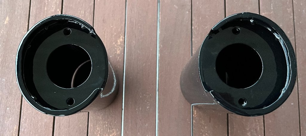 Harley bovenste voorvork covers, zwart glans, asymmetrische, Motoren, Onderdelen | Harley-Davidson, Ophalen, Nieuw