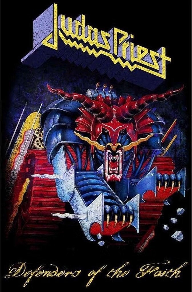 Judas Priest Defender of the Faith Textielposter off. merch., Ophalen of Verzenden, Nieuw
