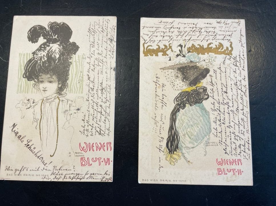 CPA Kirchner 2 cartes de la serie “Wiener Blut” bon etat, Enlèvement ou Envoi, Avant 1920, Affranchie
