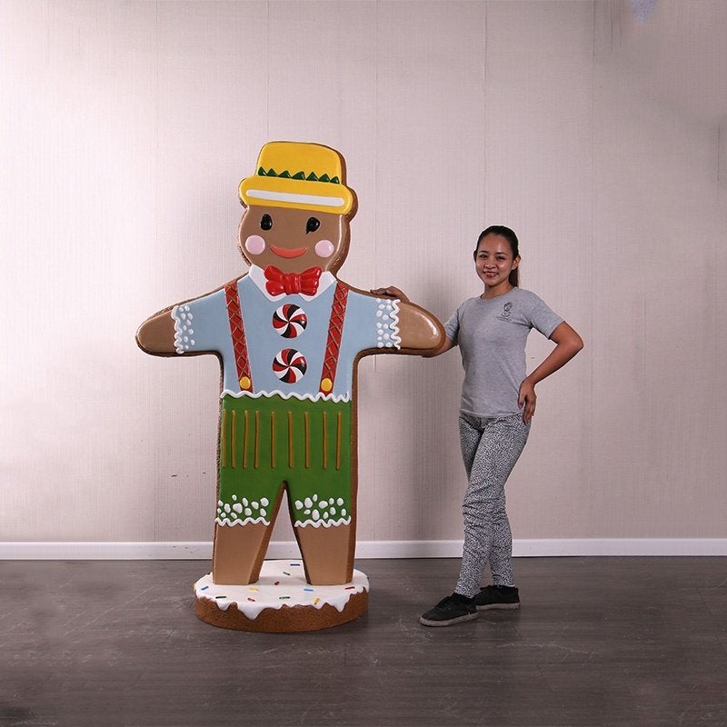 Gingerbread Man – Peperkoek beeld Hoogte 183 cm, Diversen, Ophalen, Nieuw