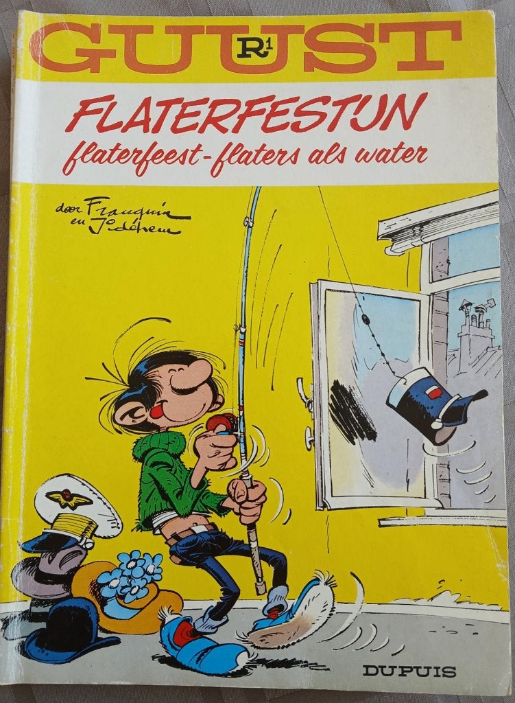 6 Guust Flater stripalbums, Meerdere stripboeken, Ophalen, Gelezen