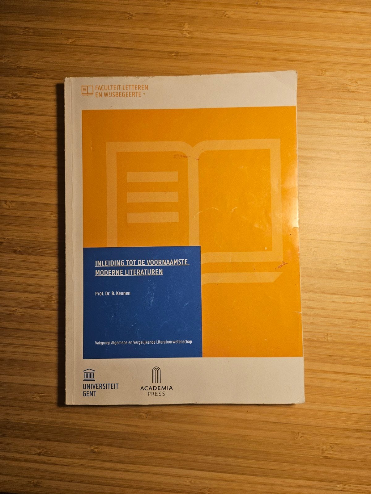 inleiding tot de voornaamste literaturen, Livres, Enseignement supérieur, Enlèvement, Alpha, Bart Keunen