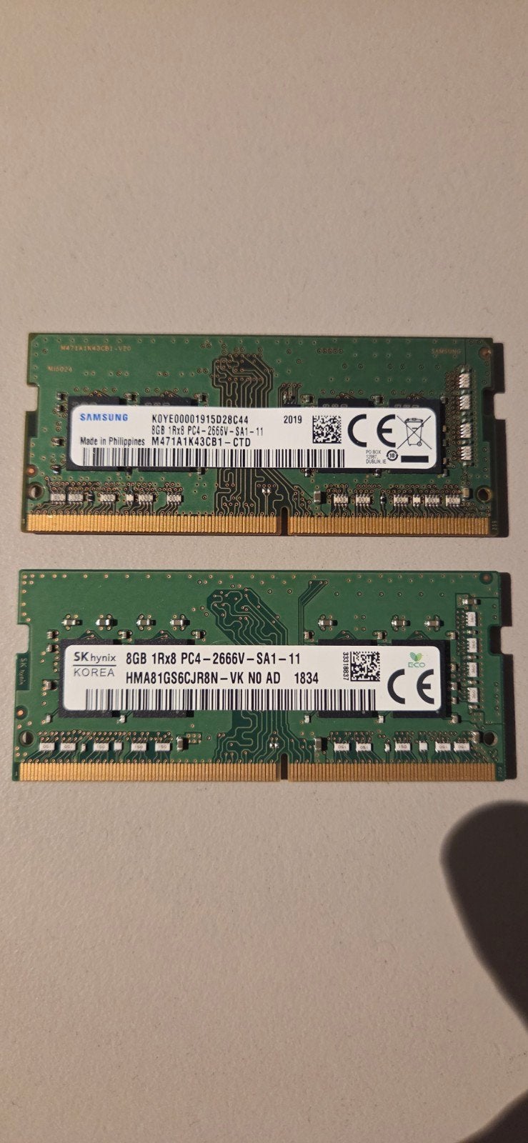 16GB (2x8GB) DDR4 2666Mhz sodimm, Computers en Software, RAM geheugen, Ophalen of Verzenden, DDR4, Laptop