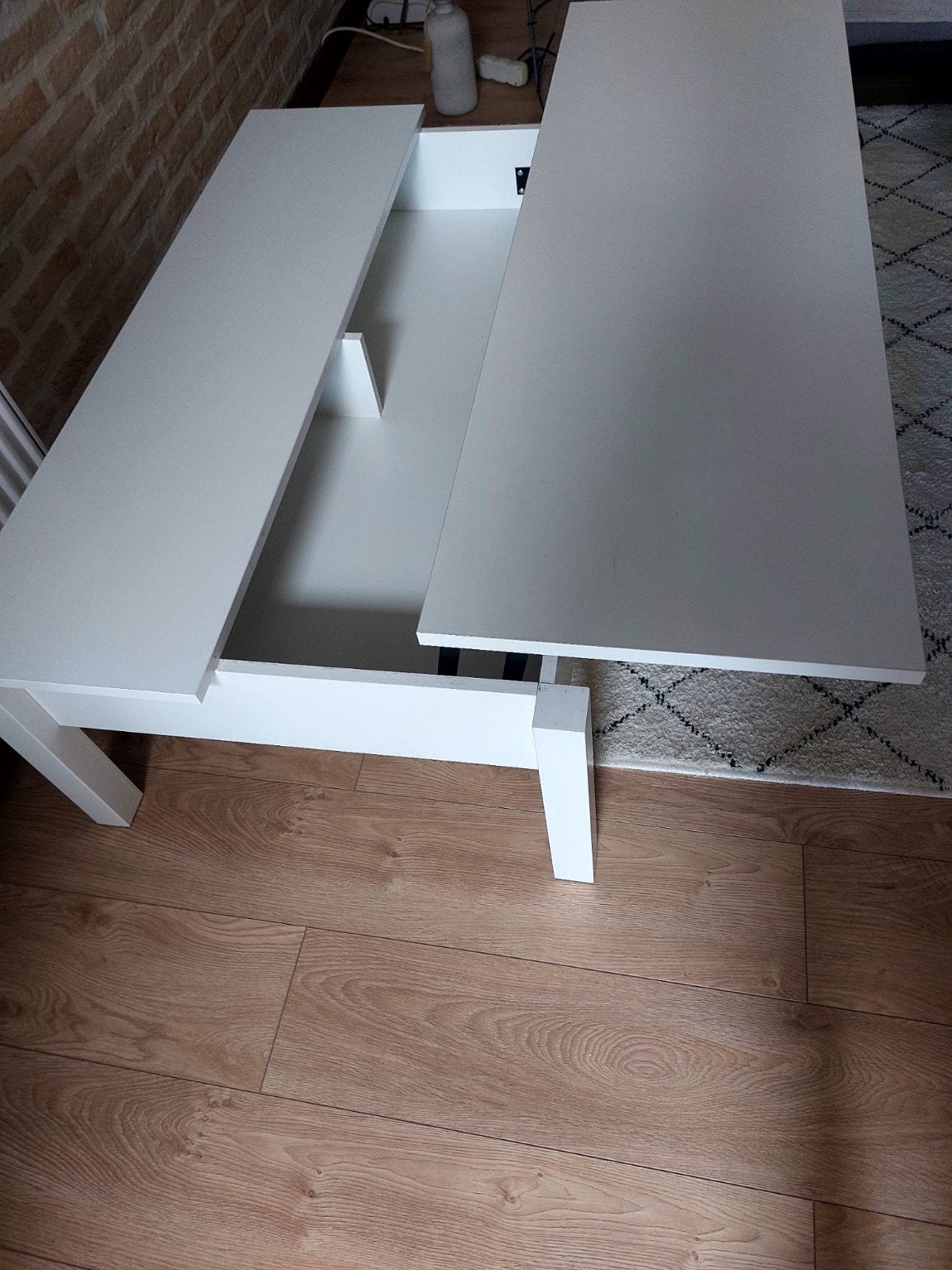 verstelbare salontafel, Maison & Meubles, Tables | Tables de salon, 100 à 150 cm, Enlèvement ou Envoi, Comme neuf, 50 à 100 cm