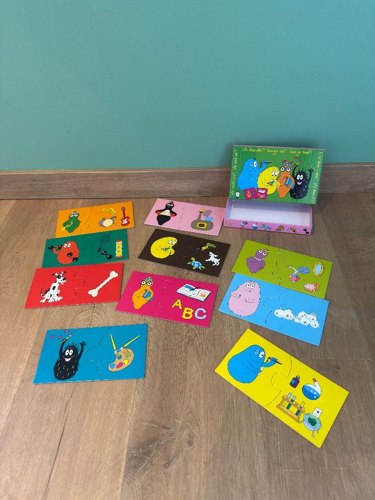 Barbapapa puzzel, Enlèvement, 10 à 50 pièces, Utilisé, 2 à 4 ans