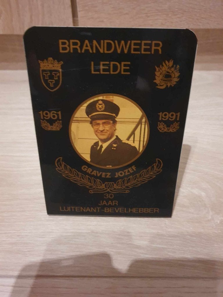 Brandweer Lede Jozef Gravez 1961 - 1991, Antiek en Kunst, Antiek | Speelgoed, Ophalen of Verzenden
