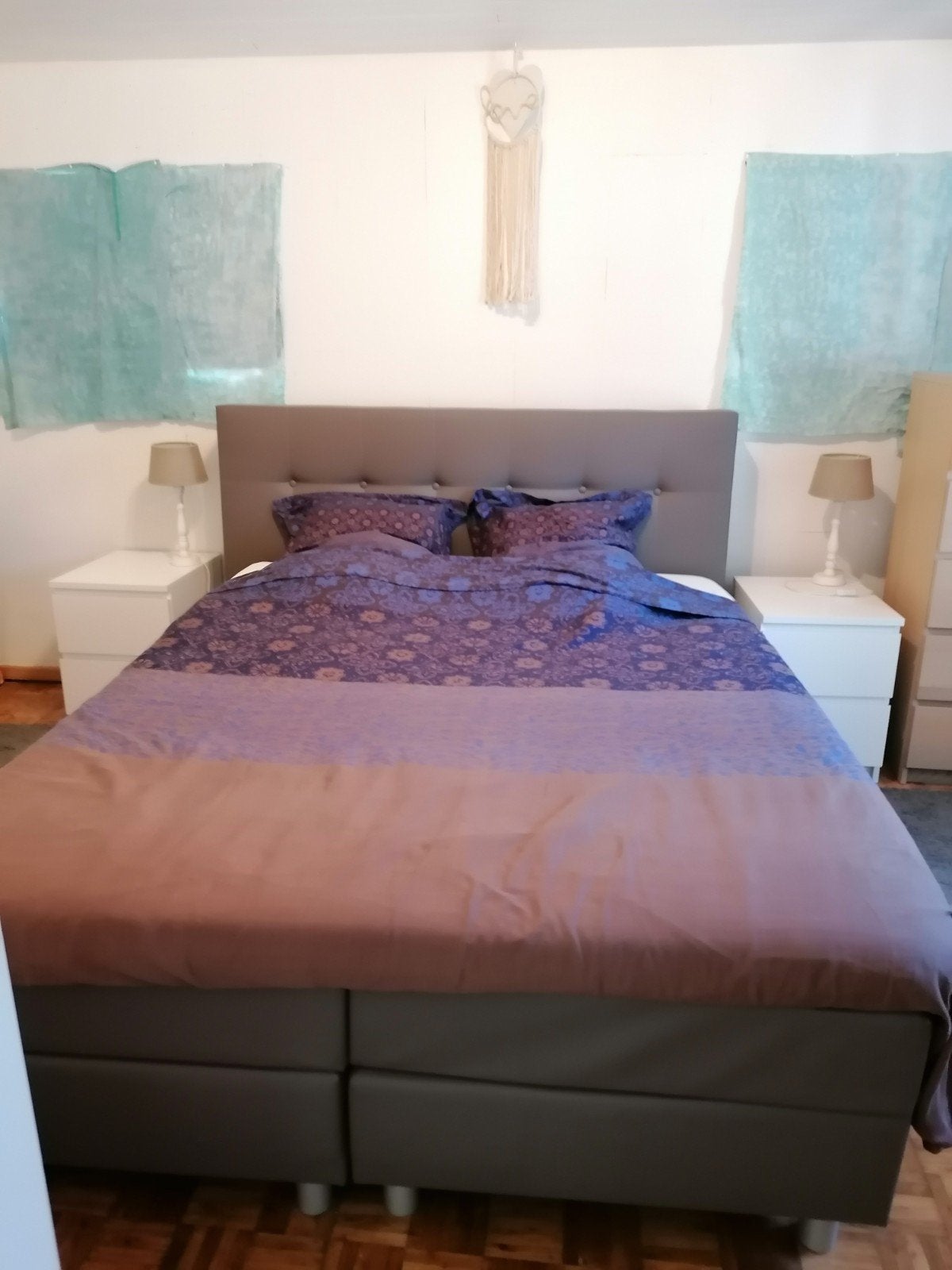 Boxspring Weg wegens verhuis naar iets kleiner, Enlèvement, Deux personnes, 200 cm, 160 cm