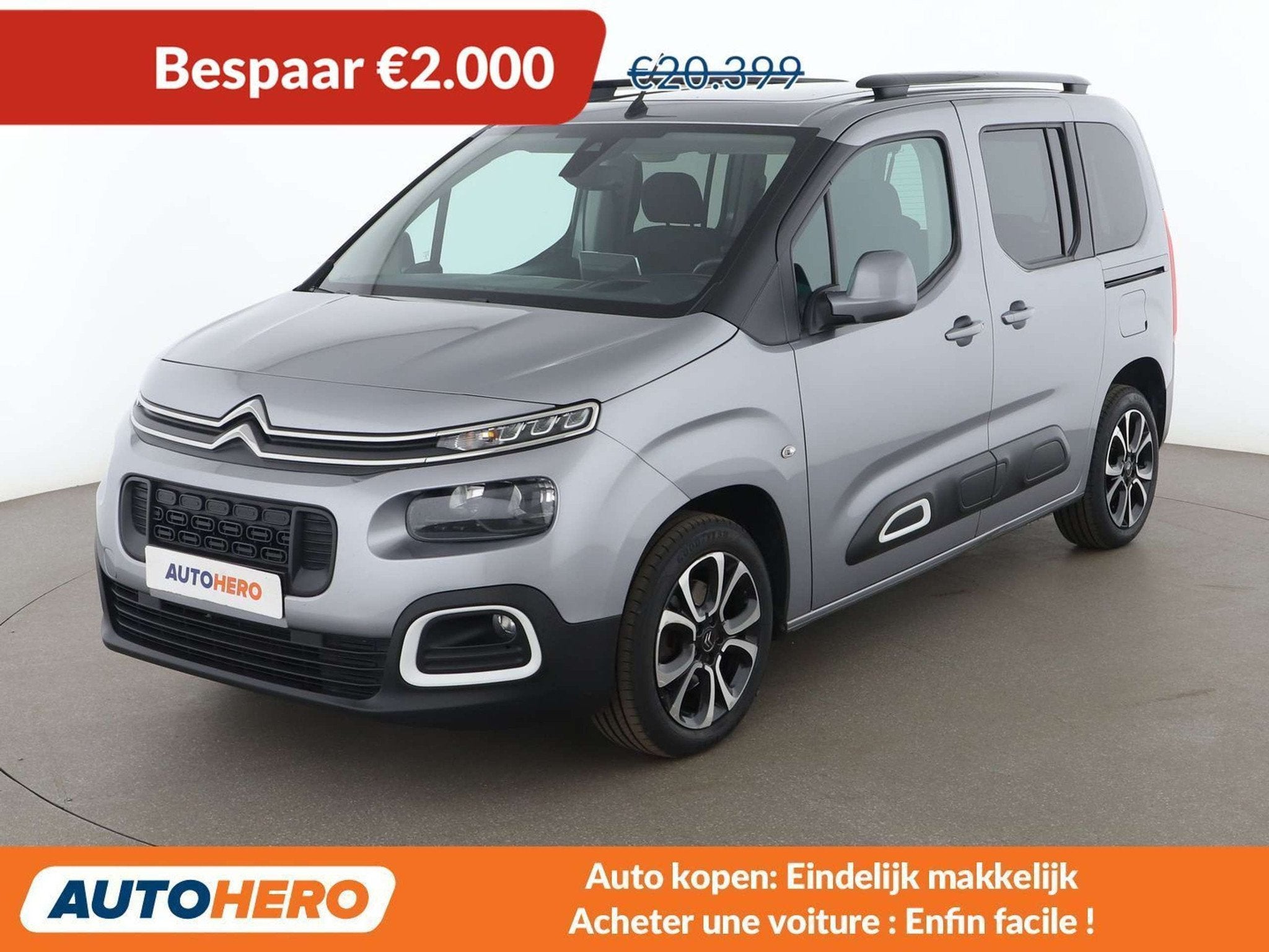 Citroën Berlingo 1.5 Blue-HDi Shine M, Argent ou Gris, Achat, 140 g/km, https://public.car-pass.be/vhr/609d6caa-d140-4d2a-8ad1-ce5646822e69