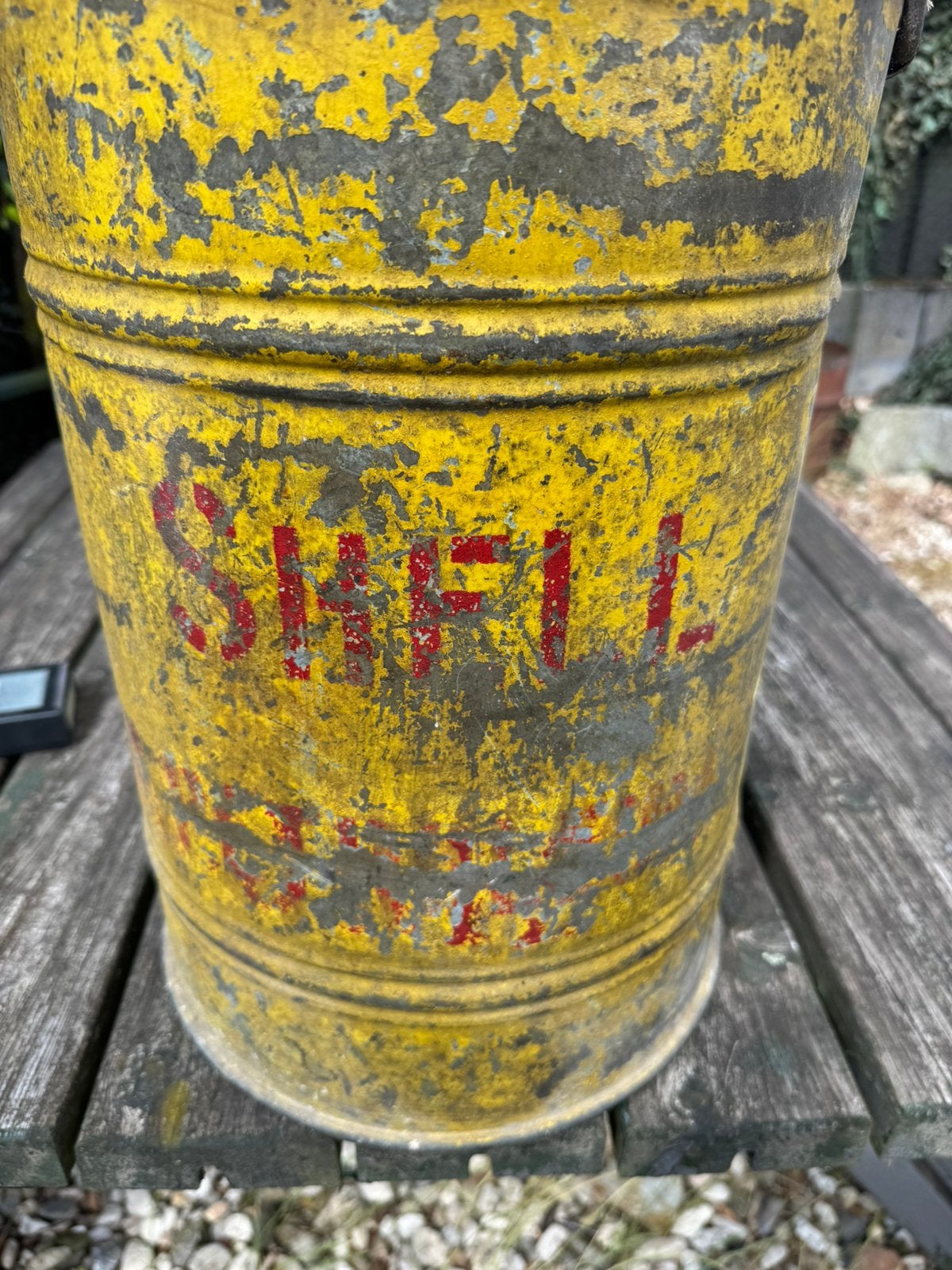 Grote SHELL reclame olie kan, Ophalen of Verzenden, Gebruikt, Verpakking