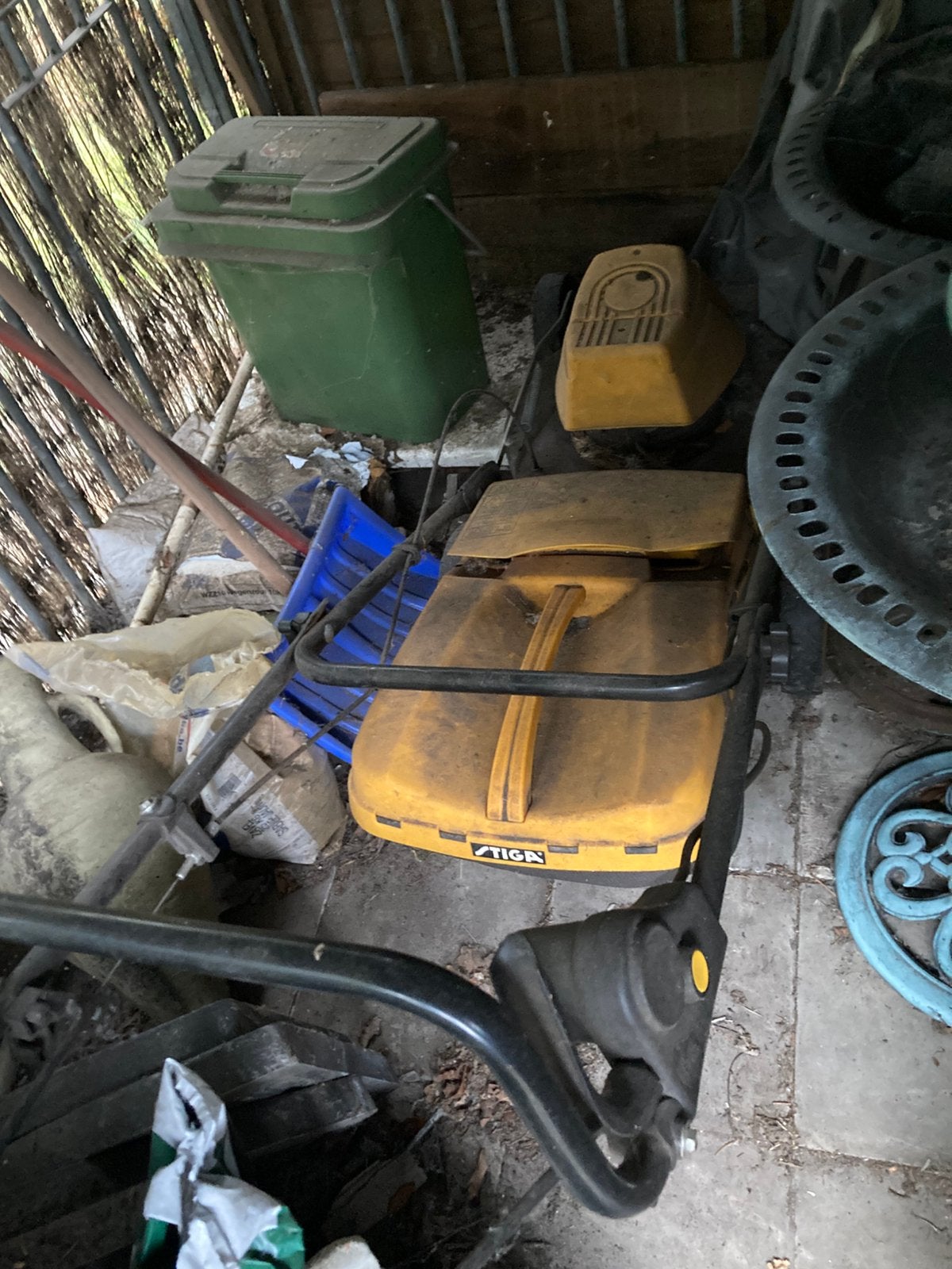 Elektrische grasmachine, Ophalen