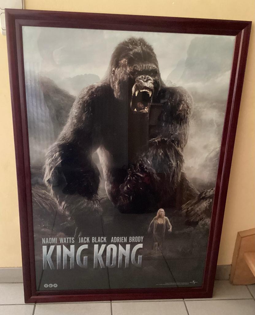King Kong poster ingekaderd, Verzamelen, Posters, Ophalen