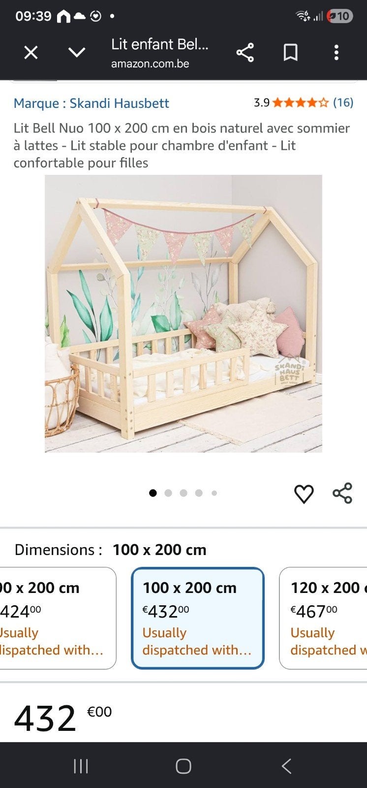 lit cabane enfant 100/200 complet, Enfants & Bébés, Chambre d'enfant | Lits, Enlèvement ou Envoi, Comme neuf