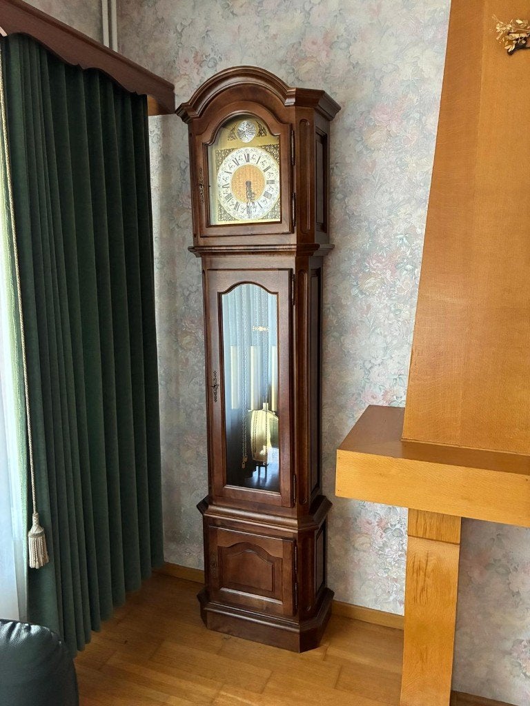 massief houten klok, Antiek en Kunst, Ophalen
