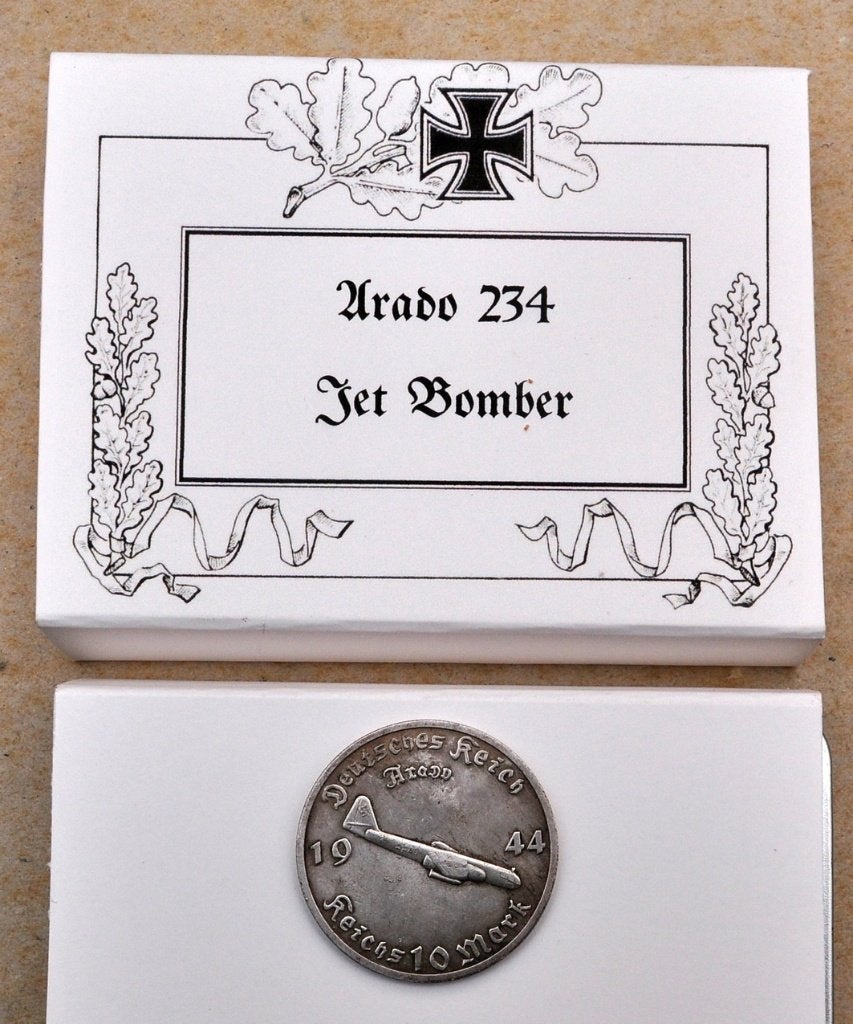 1944 Munt Arado Jet Bomber., Verzenden, Luchtmacht, Embleem of Badge
