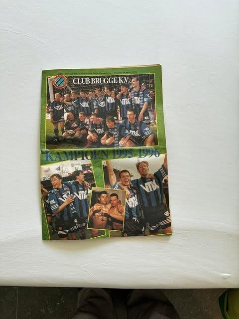 Club Brugge kampioen 1995 1996, Gebruikt, Ophalen of Verzenden, Club Brugge, Boek of Tijdschrift