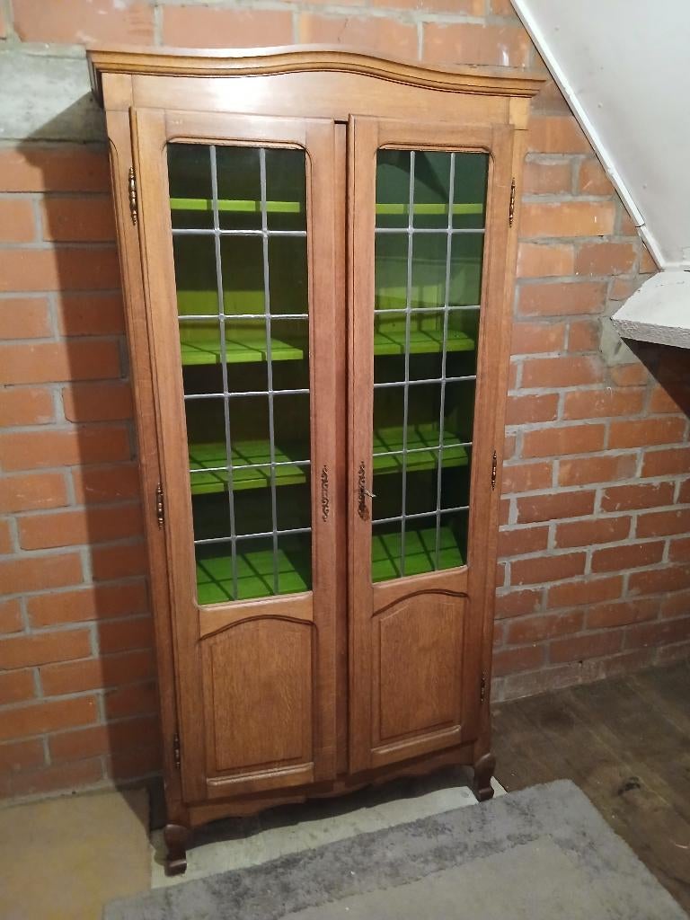 klassieke kast bibliotheekkast, Ophalen, Met deur(en), Glas, Klassiek