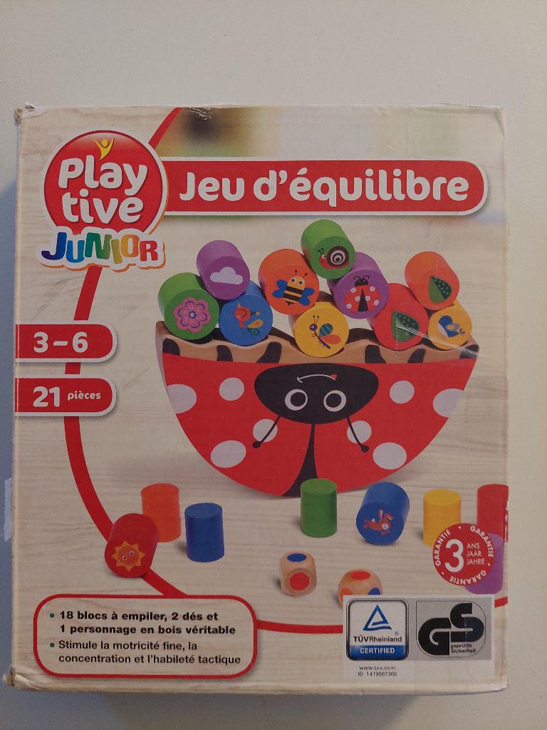 Jeu d'équilibre coccinelle (3-6 ans) en bois, Enlèvement, Comme neuf, Découverte